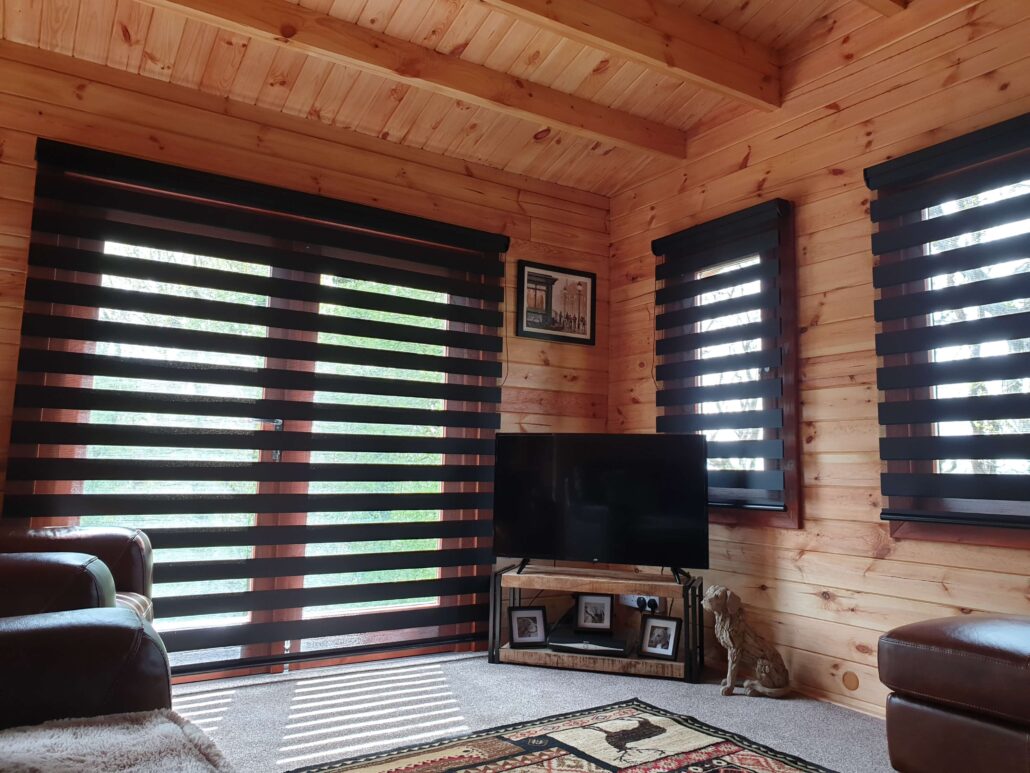Morecambe - Wood Cabin Roller Blinds