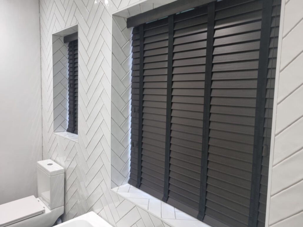 Black Venetian Blinds